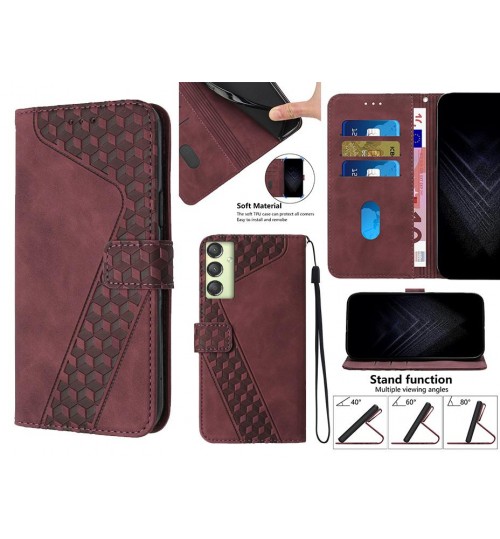 Samsung Galaxy A24 4g Case Wallet Premium Pu Leather Cover - Red