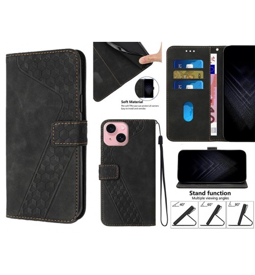 iPhone 15 Plus Case Wallet Premium PU Leather Cover