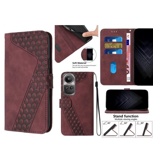 Oppo Reno 10 Case Wallet Premium PU Leather Cover