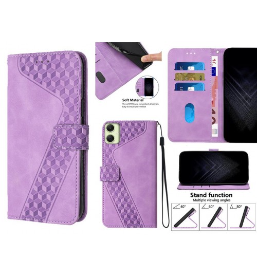 Samsung Galaxy A05 Case Wallet Premium Pu Leather Cover - Purple