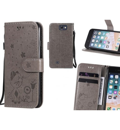 Galaxy Note 2 Case Embossed Wallet Leather Case