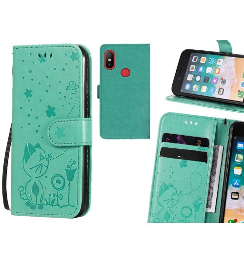 Xiaomi Mi 6X Case Embossed Wallet Leather Case