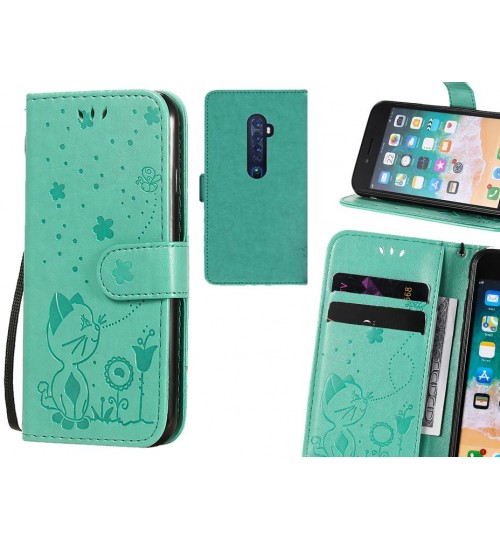 Oppo Reno 2 Case Embossed Wallet Leather Case