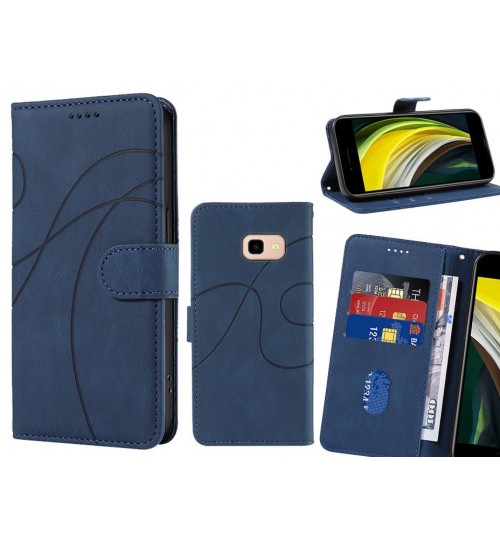 Galaxy J4 Plus Case Wallet Fine Pu Leather Cover - Blue