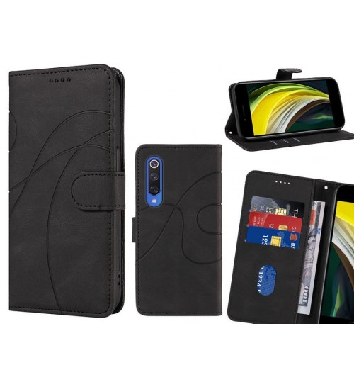 Xiaomi Mi 9 Se Case Wallet Fine Pu Leather Cover - Black