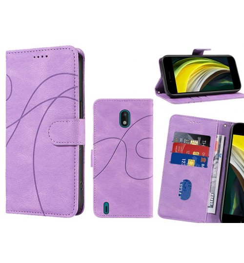 Nokia 1.3 Case Wallet Fine Pu Leather Cover - Pruple