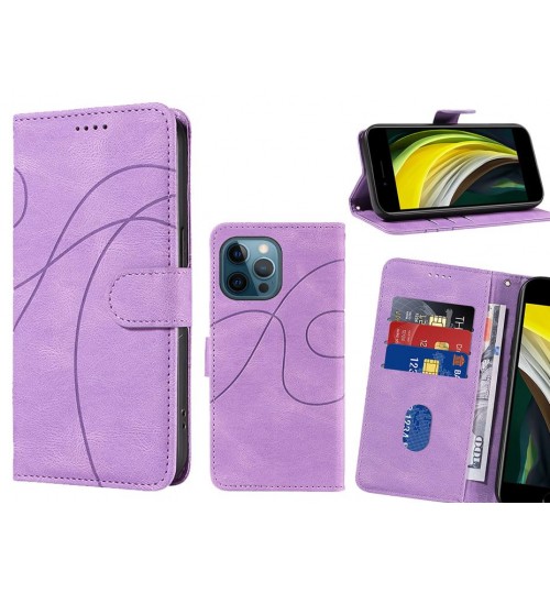 iPhone 12 Pro Case Wallet Fine PU Leather Cover