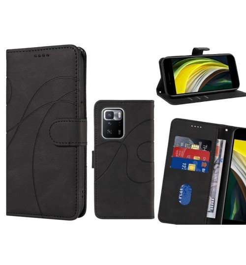 Xiaomi Redmi Note 10 Pro Case Wallet Fine Pu Leather Cover - Black