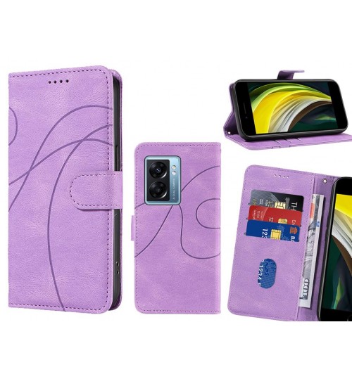 Oppo A77 2022 Case Wallet Fine Pu Leather Cover - Purple