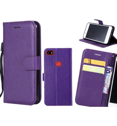 Spark Plus Case Fine Leather Wallet Case - Purple