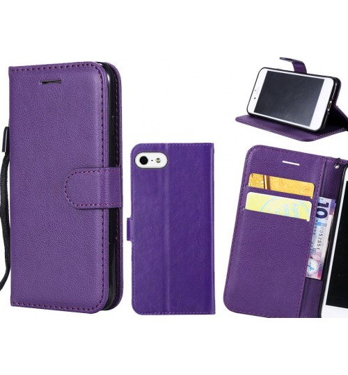 IPHONE 5 Case Fine Leather Wallet Case