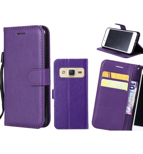 Galaxy J2 Case Fine Leather Wallet Case