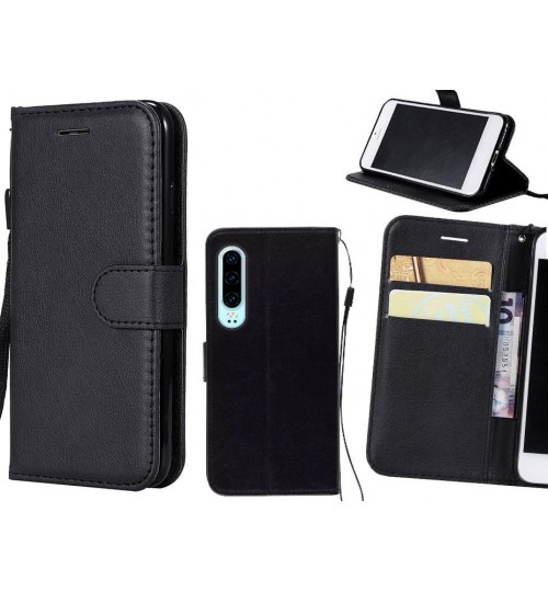 Huawei P30 Case Fine Leather Wallet Case