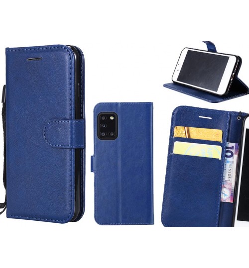 Samsung Galaxy A31 Case Fine Leather Wallet Case