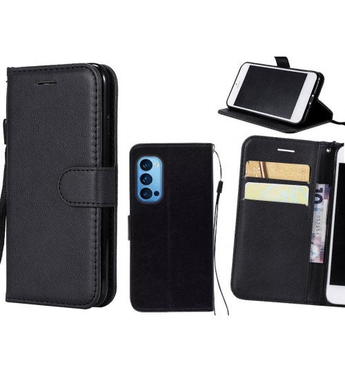 Oppo Reno 4 Pro Case Fine Leather Wallet Case
