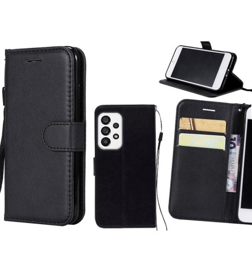 Samsung Galaxy A73 5G Case Fine Leather Wallet Case