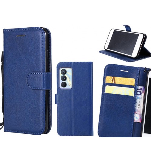 Realme Gt Master 5g Case Fine Leather Wallet Case - Blue