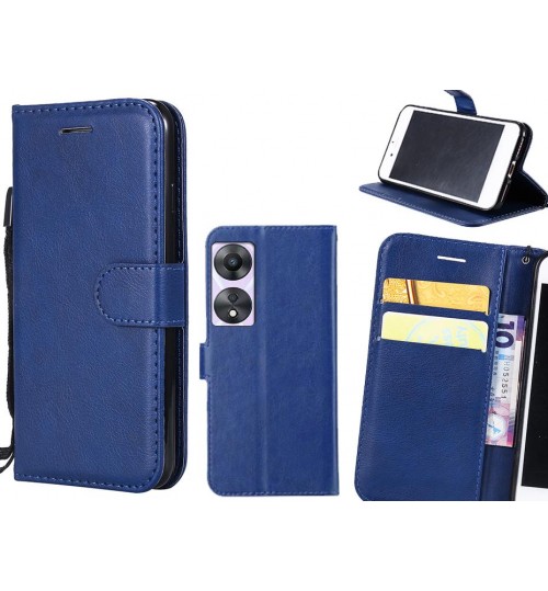 Oppo A78 5G Case Fine Leather Wallet Case