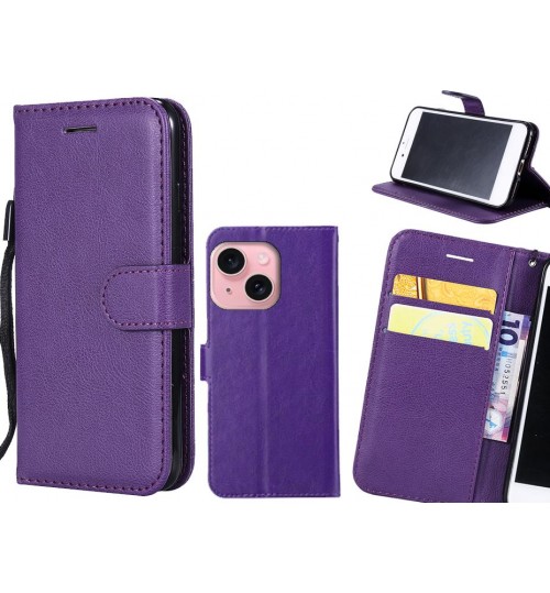 iPhone 15 Case Fine Leather Wallet Case