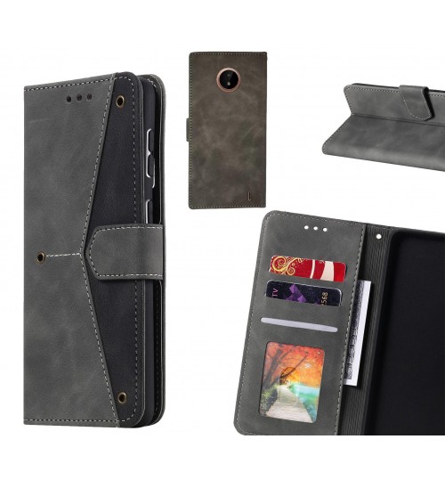 Nokia C20 Case Wallet Denim Leather Case Cover