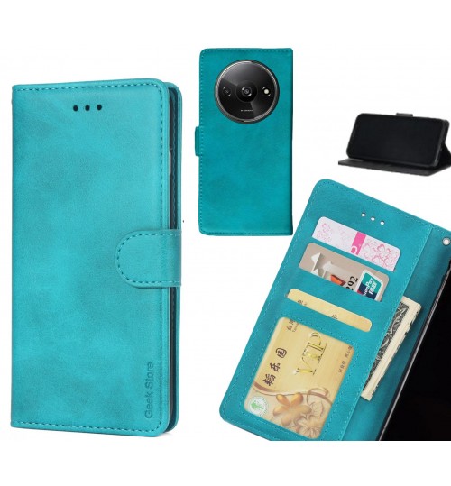 Xiaomi Redmi A3 Case Executive Leather Wallet Case - Green