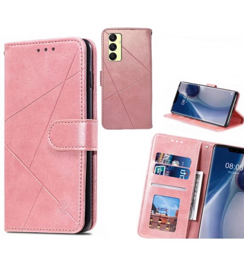 Samsung Galaxy A25 Case Fine Leather Wallet Case - Pink