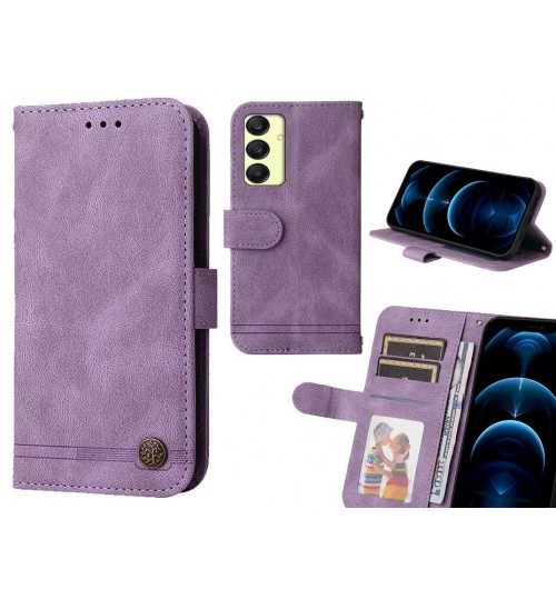 Samsung Galaxy A55 Case Wallet Flip Leather Case Cover - Purple