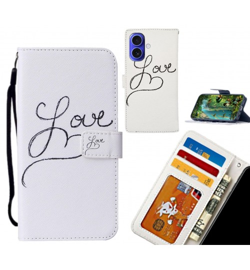 iPhone 16 Plus case leather wallet case printed ID