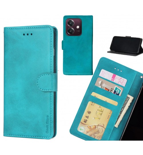 Oppo A3x Case Executive Leather Wallet Case - Green