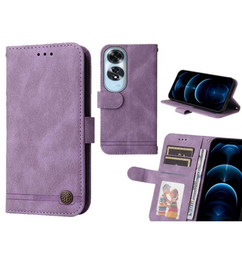Oppo A60 Case Wallet Flip Leather Case Cover - Purple