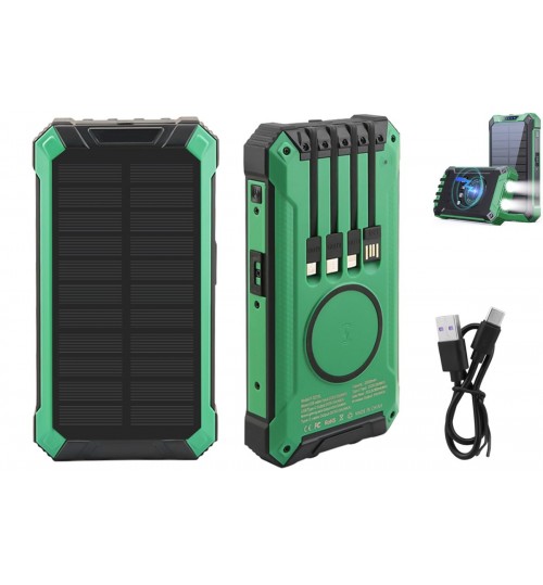 Solar Power Bank with Multiple Charging Ports