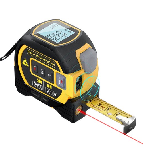 Laser Rangefinder Steel Tape Measure 40M