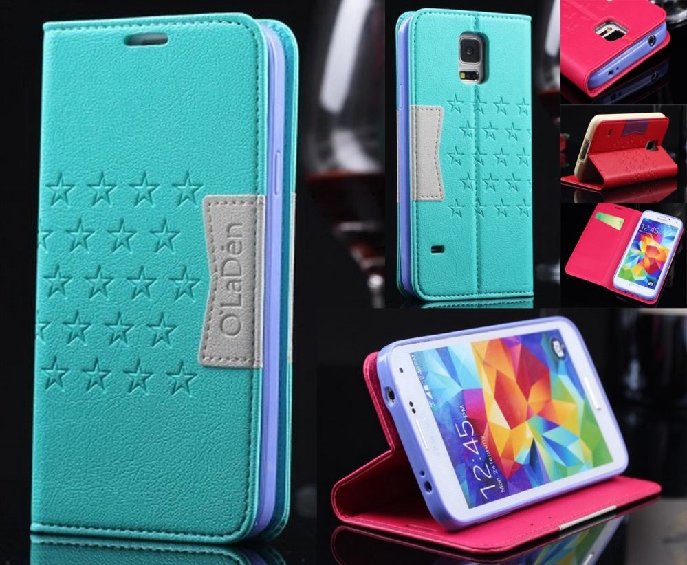 Samsung Galaxy S5  Leather Wallet CASE Combo