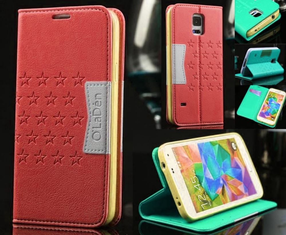 Samsung Galaxy S5  Leather Wallet CASE Combo