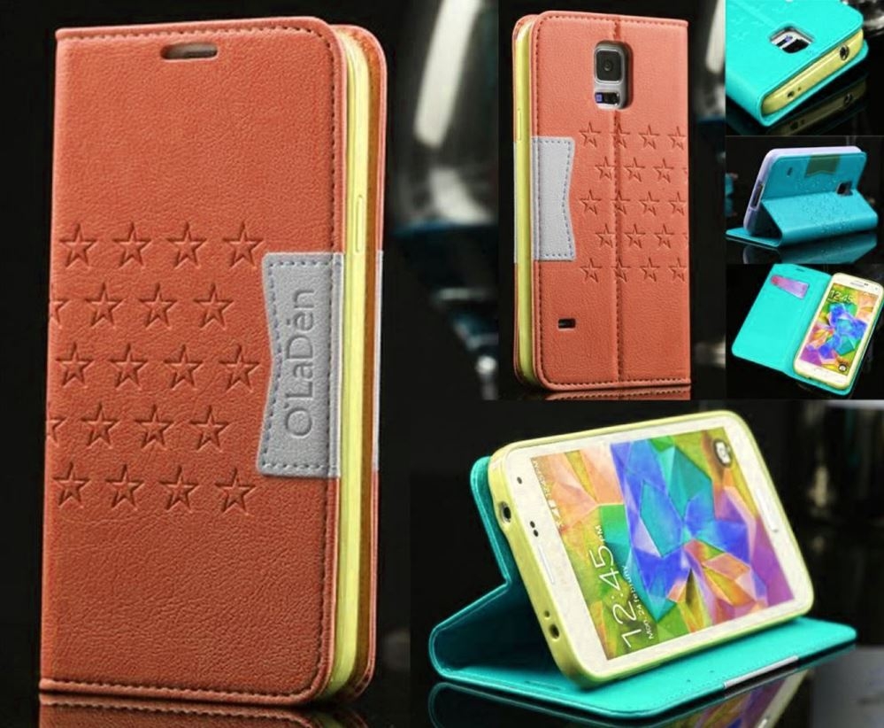 Samsung Galaxy S5  Leather Wallet CASE Combo