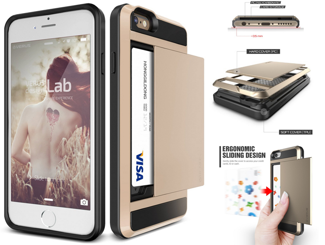iPhone 6 6s impact proof hybrid case card holder iPhone 6 6s impact proof hybrid case card holder