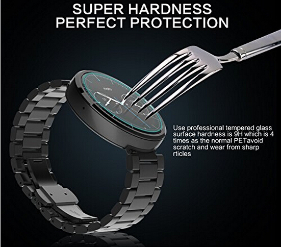 MOTO 360 Watch Tempered Glass Screen Protector