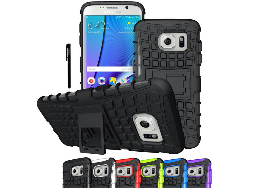 Galaxy S7 Case Heavy Duty Hybrid Kickstand