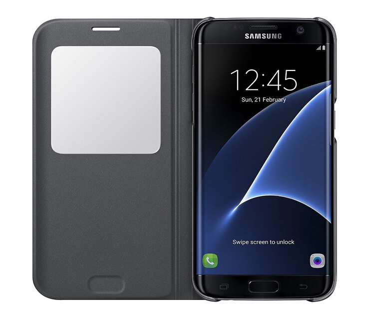 Galaxy S7 Smart Sleep Leather Flip window case Galaxy S7 Smart Sleep Leather Flip window case