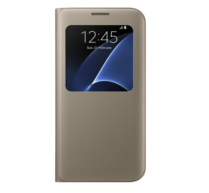 Samsung Galaxy S7 edge case Leather Flip window