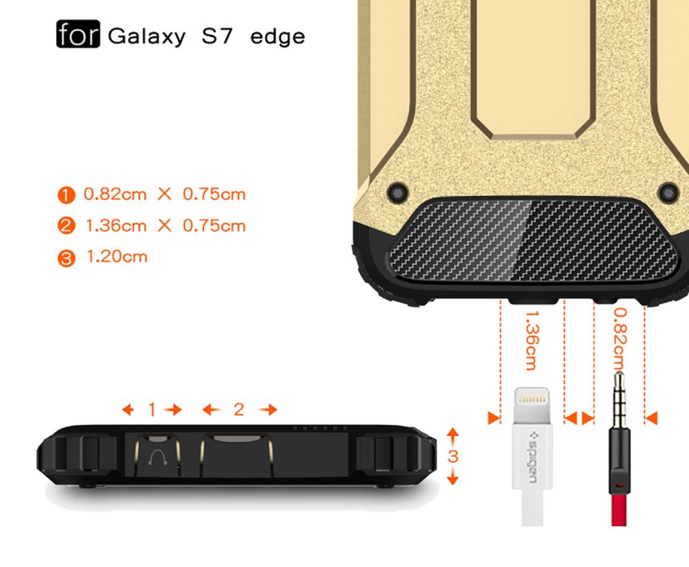Galaxy S7 edge Case Armor  Rugged Holster Case