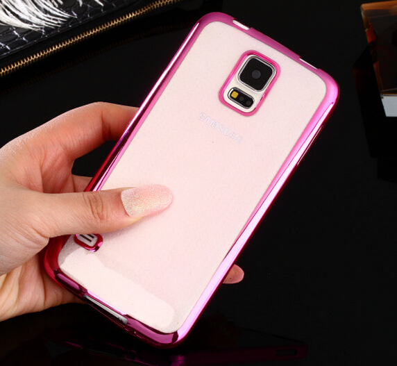Galaxy S5 case plating bumper with clear gel back cover case Galaxy S5 case plating bumper with clear gel back cover case