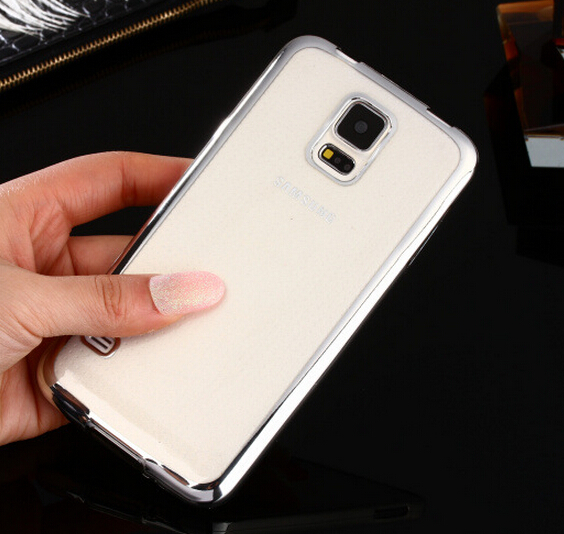 Galaxy S5 case plating bumper with clear gel back cover case Galaxy S5 case plating bumper with clear gel back cover case