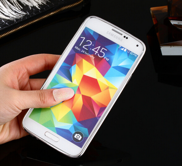 Galaxy S5 case plating bumper with clear gel back cover case Galaxy S5 case plating bumper with clear gel back cover case