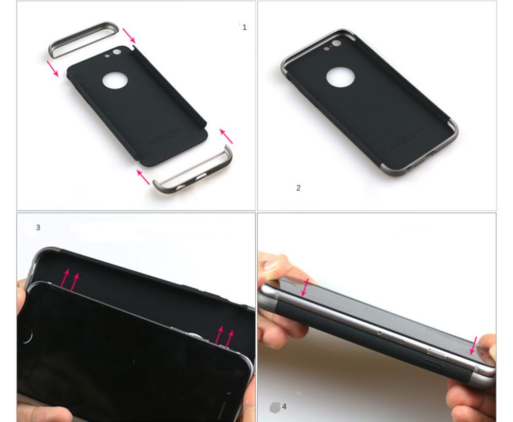 iPhone 6 6s Plus case three-piece Slim Armor Case