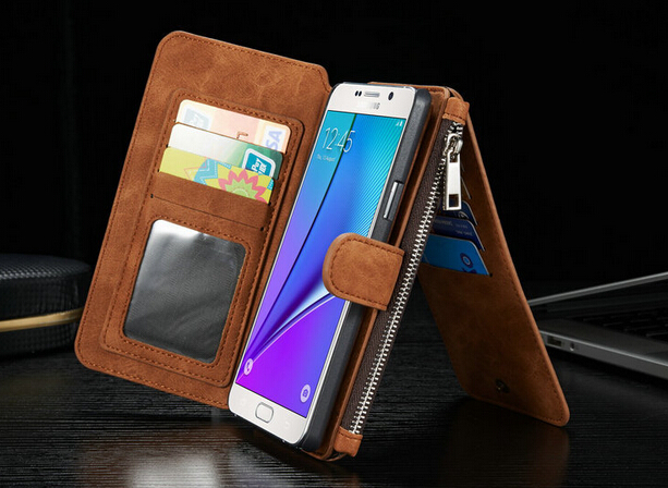 Note 5 double wallet leather case detachable Note 5 double wallet leather case detachable
