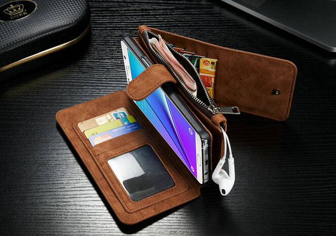 Note 5 double wallet leather case detachable Note 5 double wallet leather case detachable