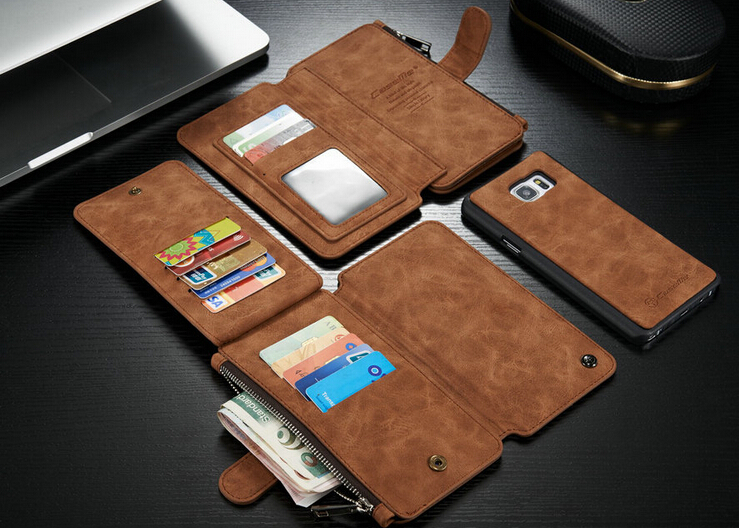 Note 5 double wallet leather case detachable Note 5 double wallet leather case detachable