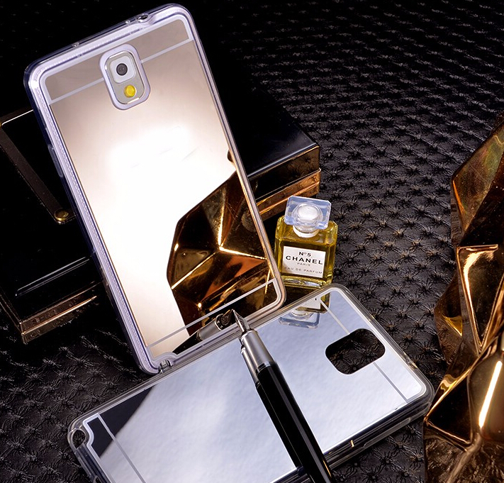 Galaxy Note 3 Soft Gel TPU Mirror back Case