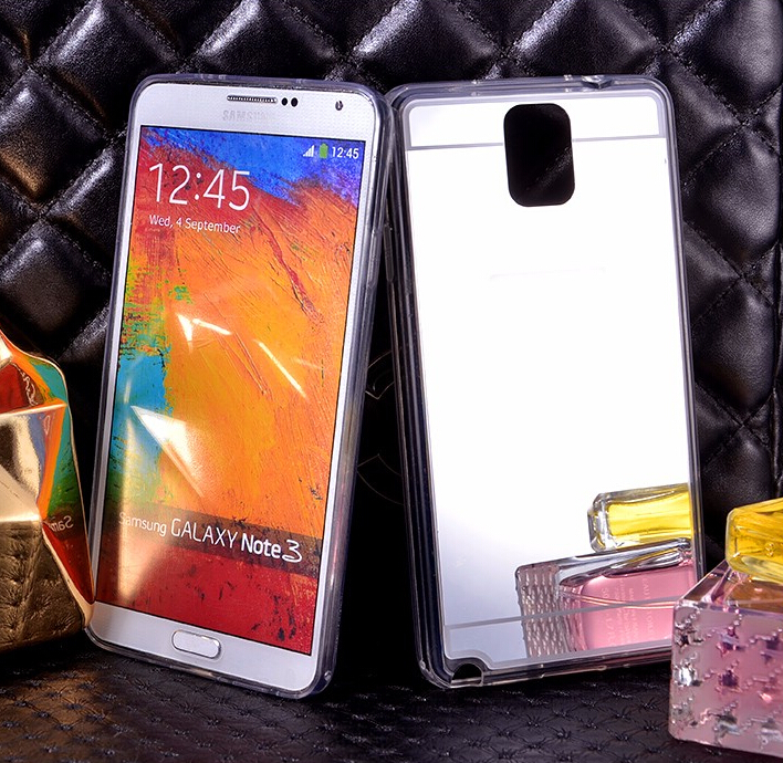 Galaxy Note 3 Soft Gel TPU Mirror back Case
